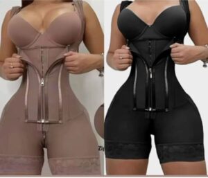 Faja Enteriza Short Cremallera Frontal 15 Varillas