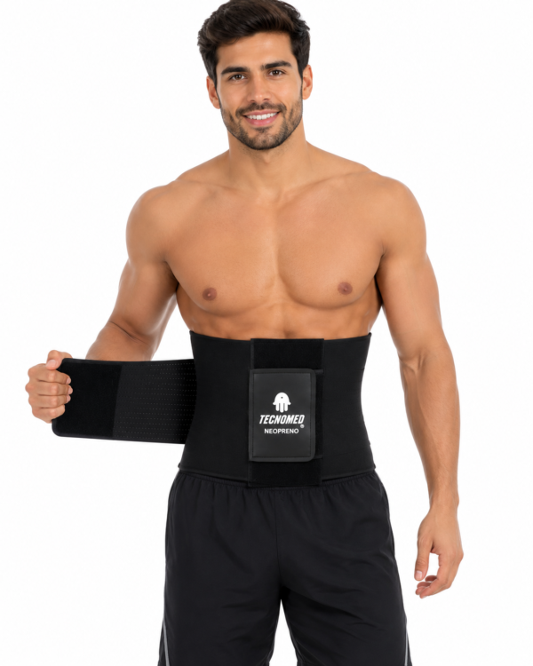 ChatGPT Image 10 jul 2026, 06_38_08 p.m. Faja TECNOMED Neopreno UNISEX + Gel Moldea 120ml
