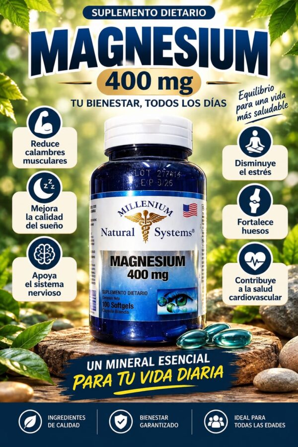MAGNESIO 400MG AMERICANO