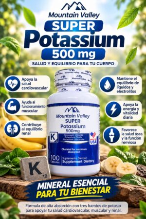 SUPER POTASSIUM 500MG AMERICANO