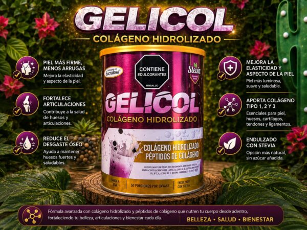 Gelicol 1000g colágeno de laboratorio Biopronat