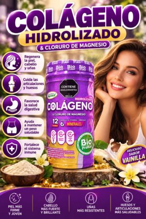 Colágeno hidrolizado con vitaminas y minerales por 700g de laboratorio biopronat.